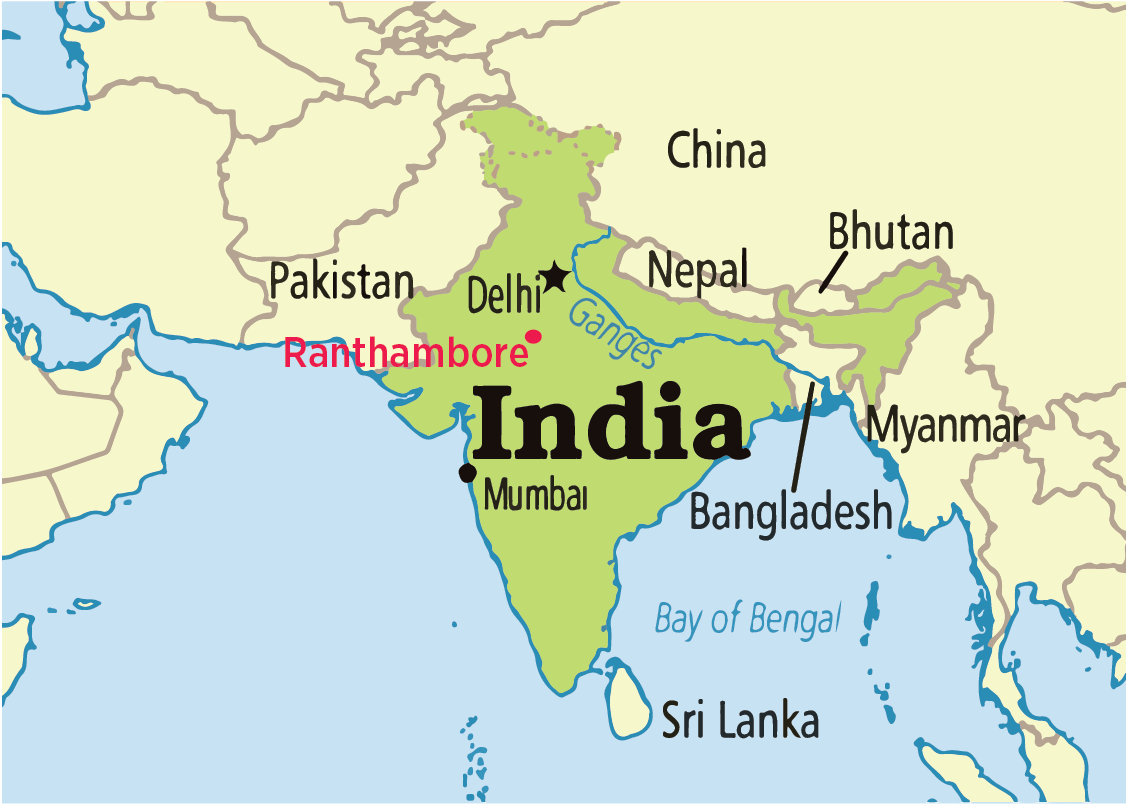 map-india-ranthambore